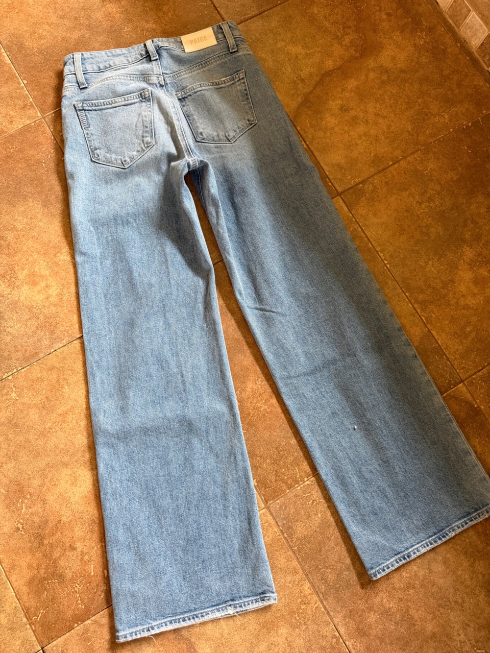 Paige Anessa 31’ Wide-Leg Jeans in Light Blue - Picture 13 of 14